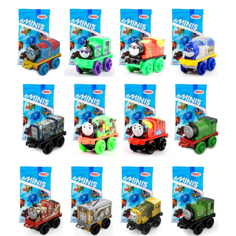 Genuine Thomas and Friend MINIS Trains Series New Style DFJ15 Hide and Seek Superman Mixed Series Little Trains Toy for Children