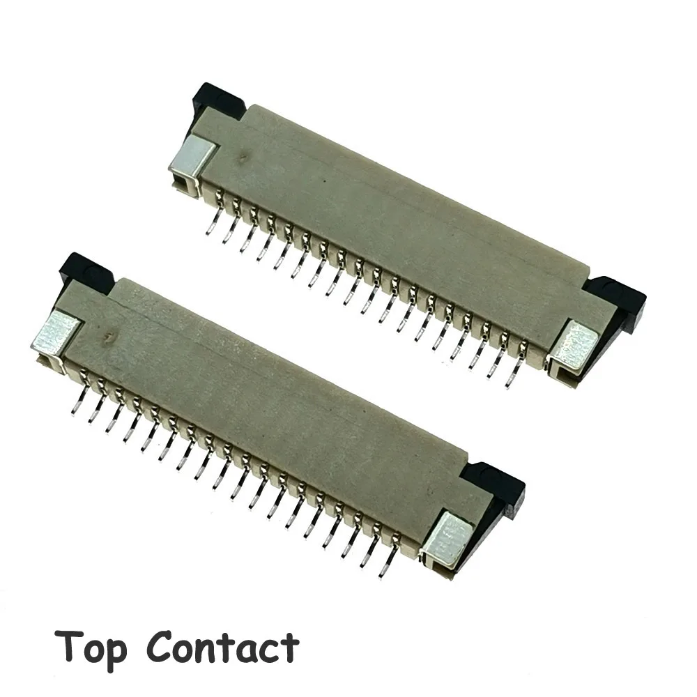 Sample, 18Pin FPC FFC connector socket,18 pin 1.0mm flex cable socket for LCD screen interface.ROHS,18P