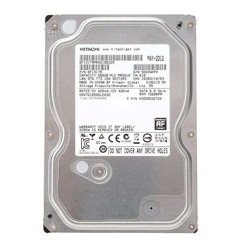 Original Disassembled USED Hard Drive For Hitachi HGST Brand 500Gb 3.5\