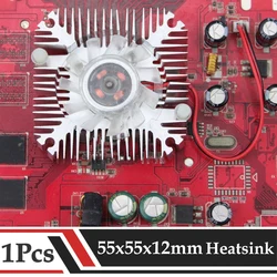55MM 2PIN Aluminum Snowwhite Heatsink Cooling Fan With PC Computer CPU VGA Video Card VC899 36mm 12V Cooler Fan