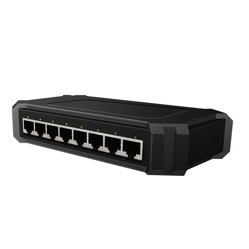 Commutateur Gigabit Ethernet pour réseau Gigabit, boîtier en plastique, 8 ports, 10/100/1000Mbps, sans gestion, commutateur de bureau