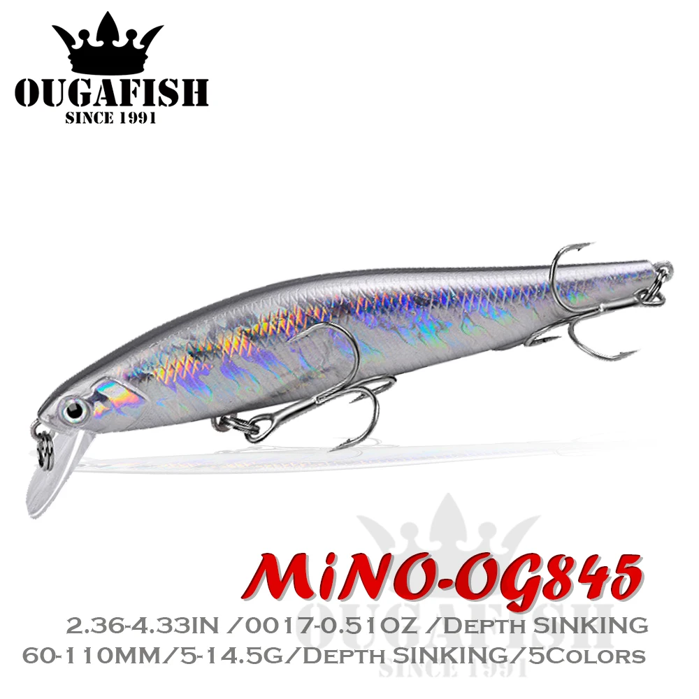 2022 Fishing Accessories Winter Lure Minnow 60-110mm 5-14.5g Sinking Peche Carpe Leurre Carnassier Isca Artificial Dropshipping