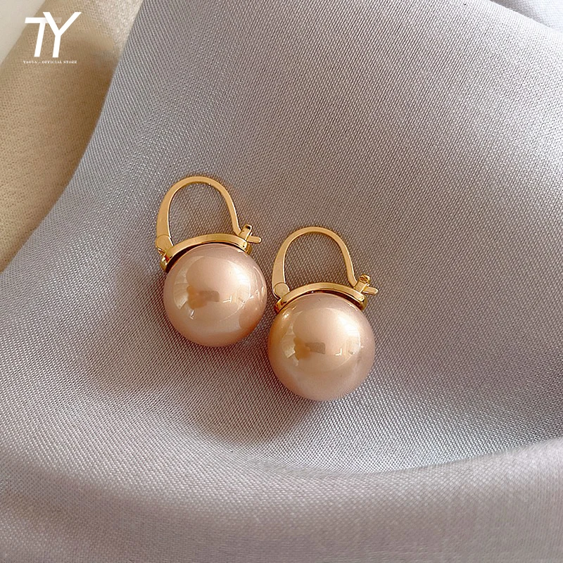 2024 New Elegant Lady Style Pearl Pendant Earrings Fashion Simple Korean Woman's Jewelry Luxury Christmas Party Unusual Earrings