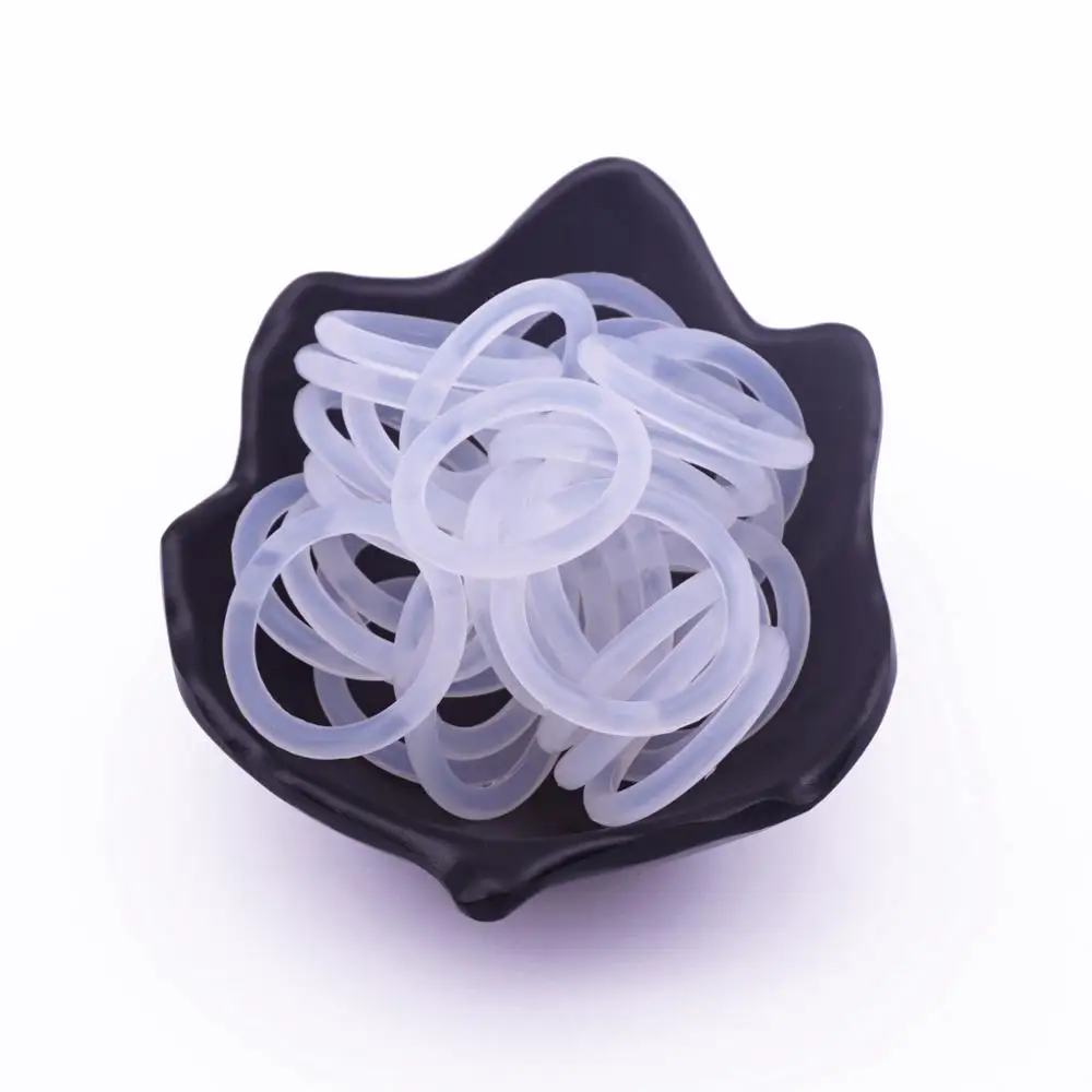 30pcs Transparant Clear Siliconen Fopspeen Dummy Ring MAM Adapter O Ring Food Grade