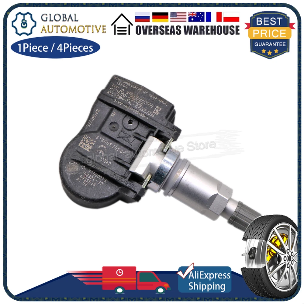 433Mhz TPMS Tire Pressure Sensor 36106856209 36106881890 6855539 FOR BMW 1-Series F21 3-Series F30 F31 F34 2012-2020 TPMS