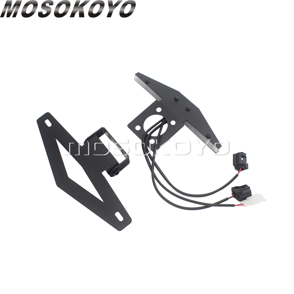For Yamaha YZF R6 2017 2018 2019 Tail Tidy Stealth Fender Eliminator LED Integrated Turn Signals License Plate Light Bracket Kit