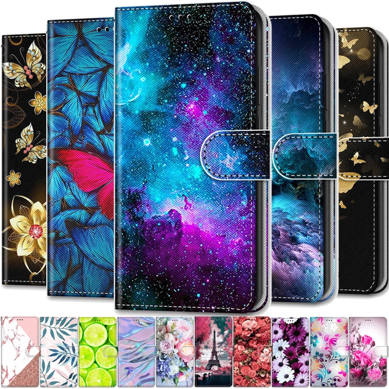 Leather Magnetic Case For OPPO A15 Phone Cover on For OPPOA A 15 A15S 15S OppoA15 Oppoa15s Flip Wallet Painted Funda Etui