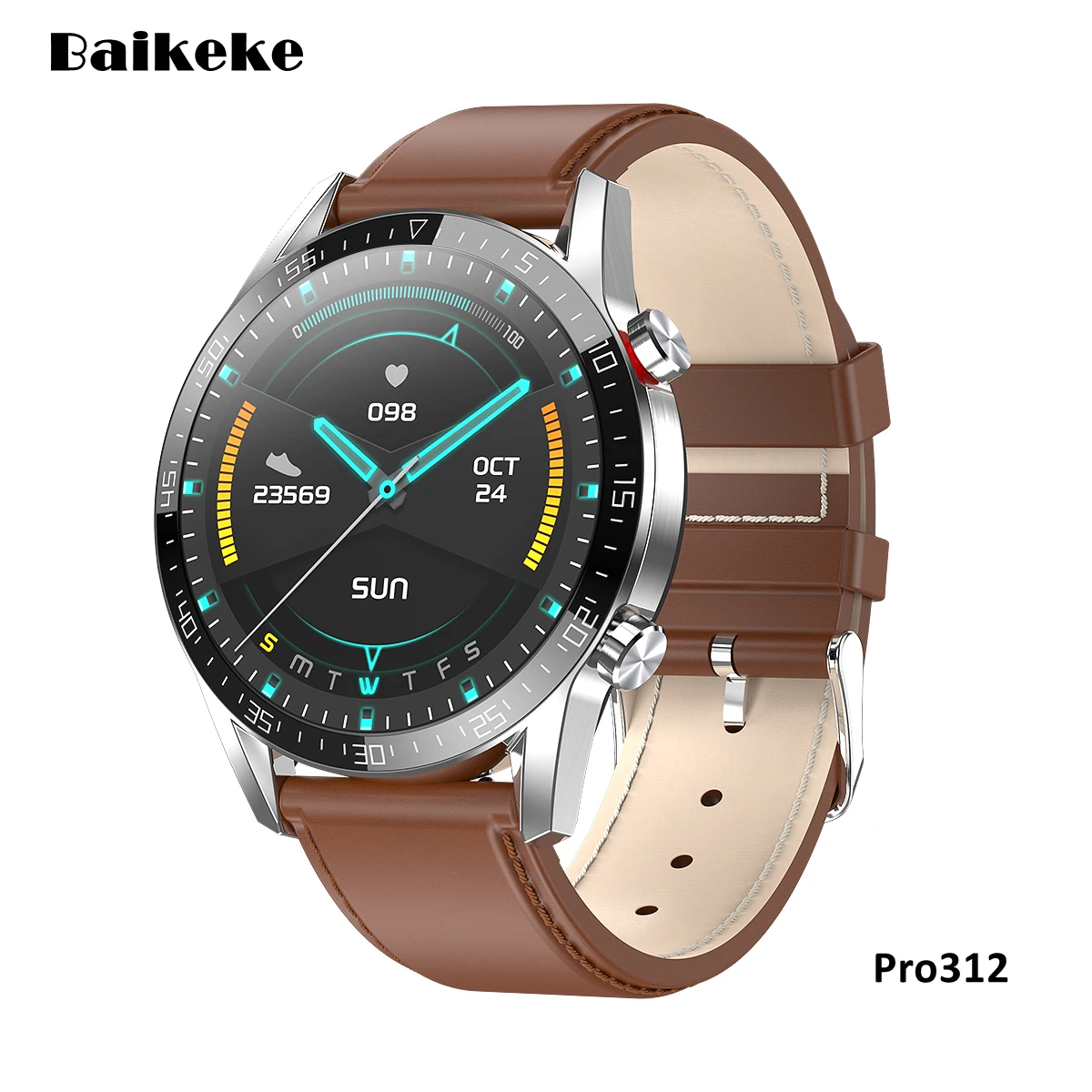 Smart Watch Men Women, Calling, SMS, Notifications, Pedometer, Heart Rate Monitor, ECG, Blood Pressure, Data Transmission,