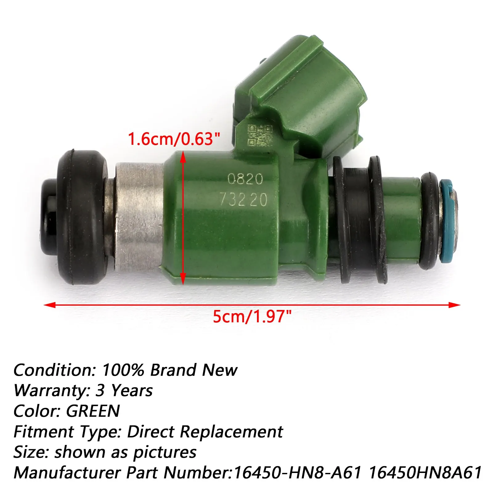 Topteng Fuel Injector for Honda CRF450R Rincon 680 16450-HN8-A61 16450HN8A61 Utility ATV Accessoreis Parts