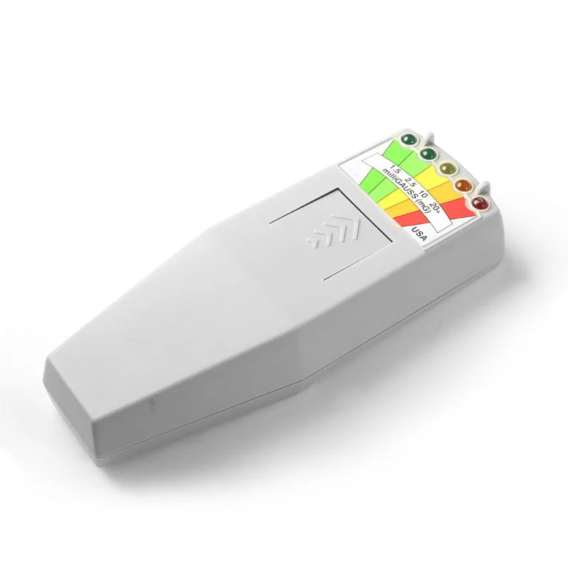 Medidor de campo electromagnético K2 EMF Gauss, dosímetro de radiación, Detector portátil, Monitor de campo magnético EMF, 5 LED