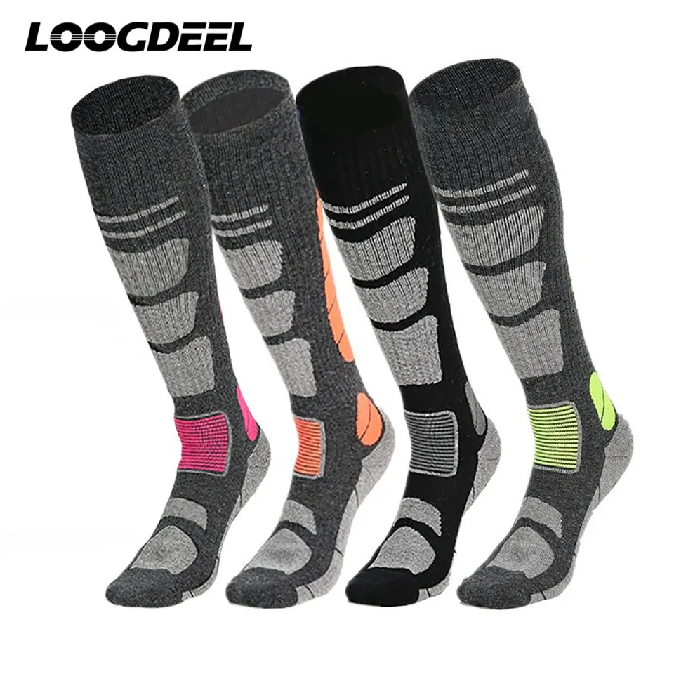 

LOOGDEEL Merino Wool Thermal Socks Winter Long Tube Thickened Warm Socks Ski Hiking Snowboarding Climbing Ourdoor Sports Socks