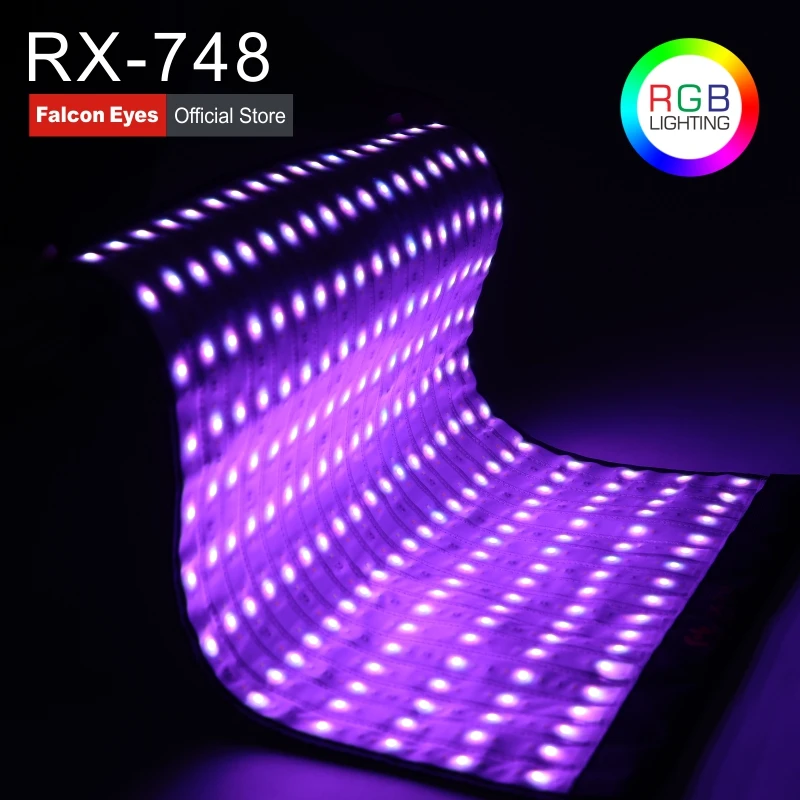 

Falcon Eyes LED RGB Fotografia Flexible Light 300W With Effect Scenes Mode For Dslr Video Continuous Lighting Studio RX-748