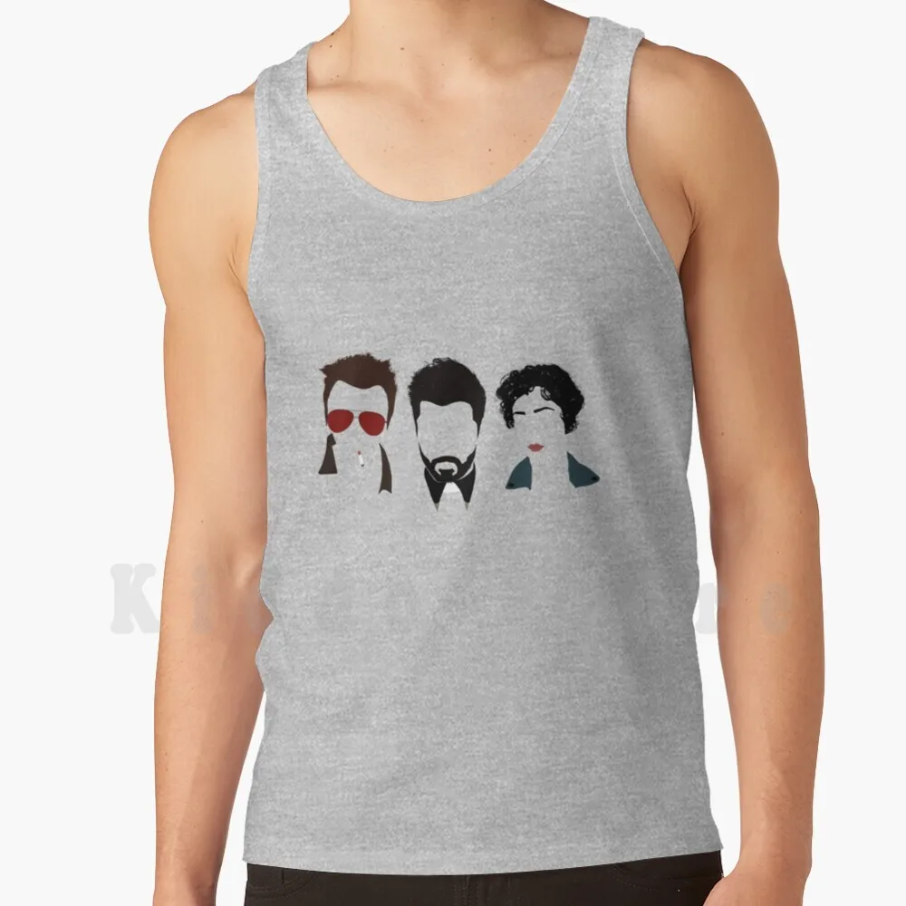 Jesse , Cassidy , And Tulip Artwork Tank Tops Vest 100% Cotton Amc Tv Preacher Jesse Custer Cass Cassidy Tulip