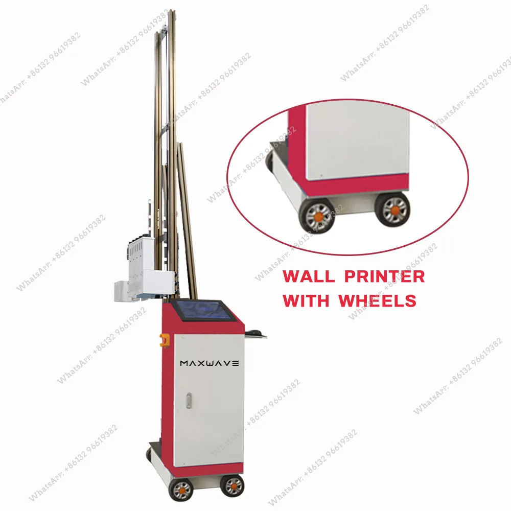 2023 New Wall Painting3D 5D Wall Printing Machine Family 3D Vertical Wheel Printer