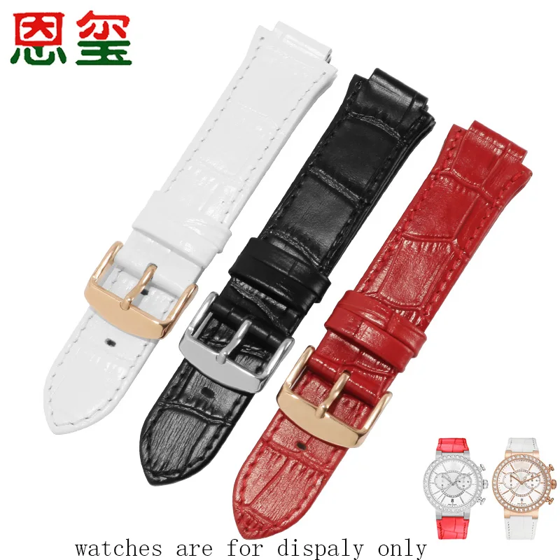 

21x14mm Genuine Leather Strap Suitable for 5027127 5027131 5080602 5096008 Series Female's Bracelet Black Red White