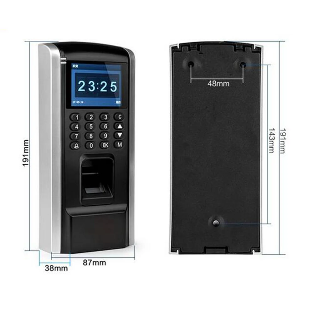 Fingerprint Access Control Employee Time Attendance RFID Biometric Access TCP/IP USB port