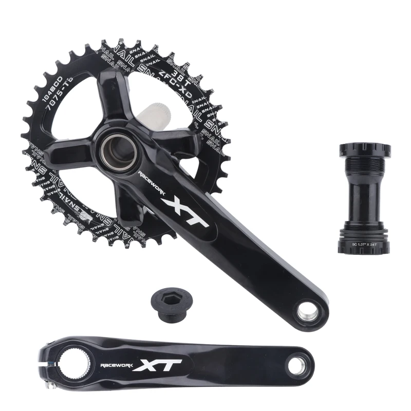 MTB Crankset 104BCD 170mm/175mm XT Crank Narrow Wide Chainring 32/34/36/38/40/42T Mountain Bicycle Crank With Bottom Bracket