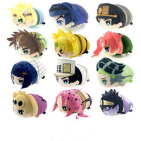 Japan Anime JOJOs Bizarre Adventure Diavolo Kujo Jotaro Rohan Kishibe Bruno Bucciarati Plush Toy Stuffed Dolls 20*14*12cm