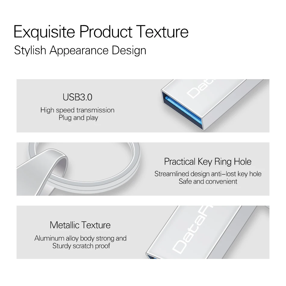 DataRunner Key แหวน USB 3.0 แฟลชไดรฟ์ Pendrive 128GB Memory Stick 8GB 16GB 32GB 64GB ความเร็วสูงไดรฟ์ปากกา Thumbdrive