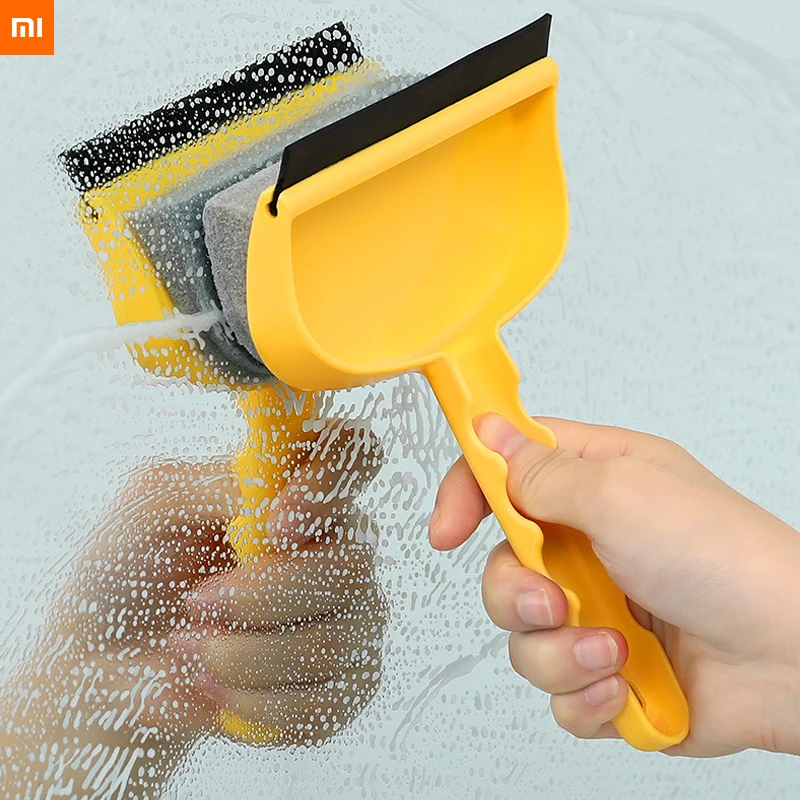 xiaomi dual purpose wiper scraping glass artifact window wiper household window cleaning brush car table glass cleaning tool