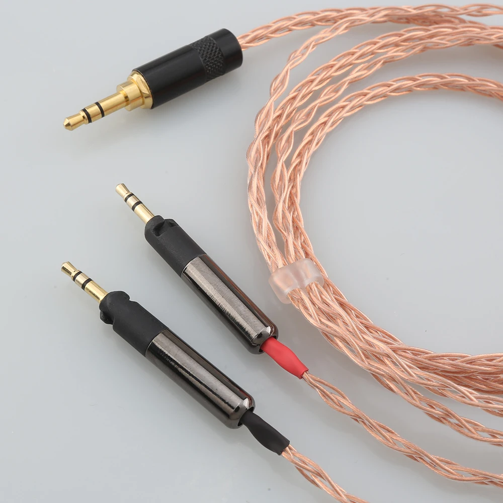 HIFI DIY 7n однокристальные медные наушники, обновленный Сменный кабель для наушников ATH-R70X R70X
