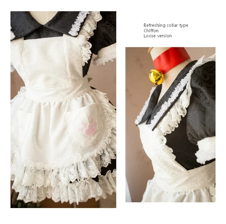 COSLEE Anime Fate Grand Order FGO Tamamo no Mae Maid Outfit Lolita Dress Uniform Cosplay Costume Halloween Carnival Party Outfit