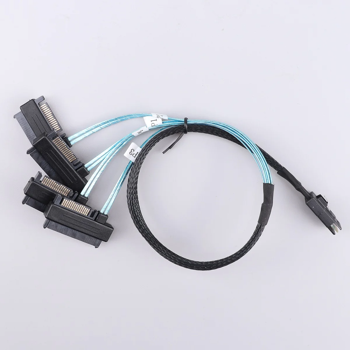 Internal Mini SAS 36P SFF 8087 to 4 SAS 29P SFF-8482 Cable with 15P SATA Power Splitter Cable Connector Hard Drive