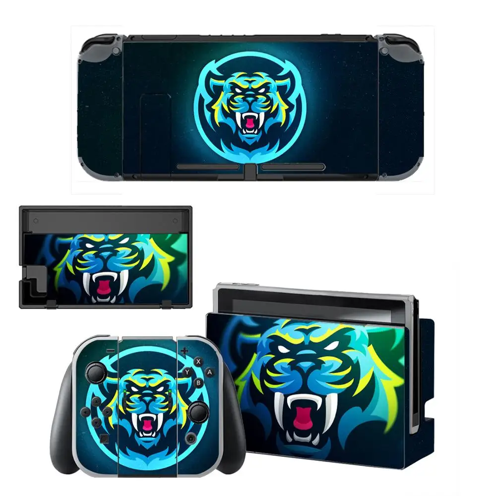 Tijger Leeuw Nintendo Switch Skin Sticker Nintendoswitch Stickers Skins Voor Nintend Switch Console En Vreugde-Con Controller Vinyl