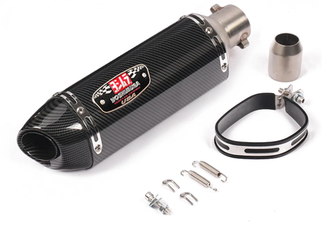 Universal 51mm Inlet Motorcycle Yoshimura Exhaust Muffler for FZ1 R6 R15 R3 ZX6R ZX10 Z900 CBR1000 GSXR1000 MT07