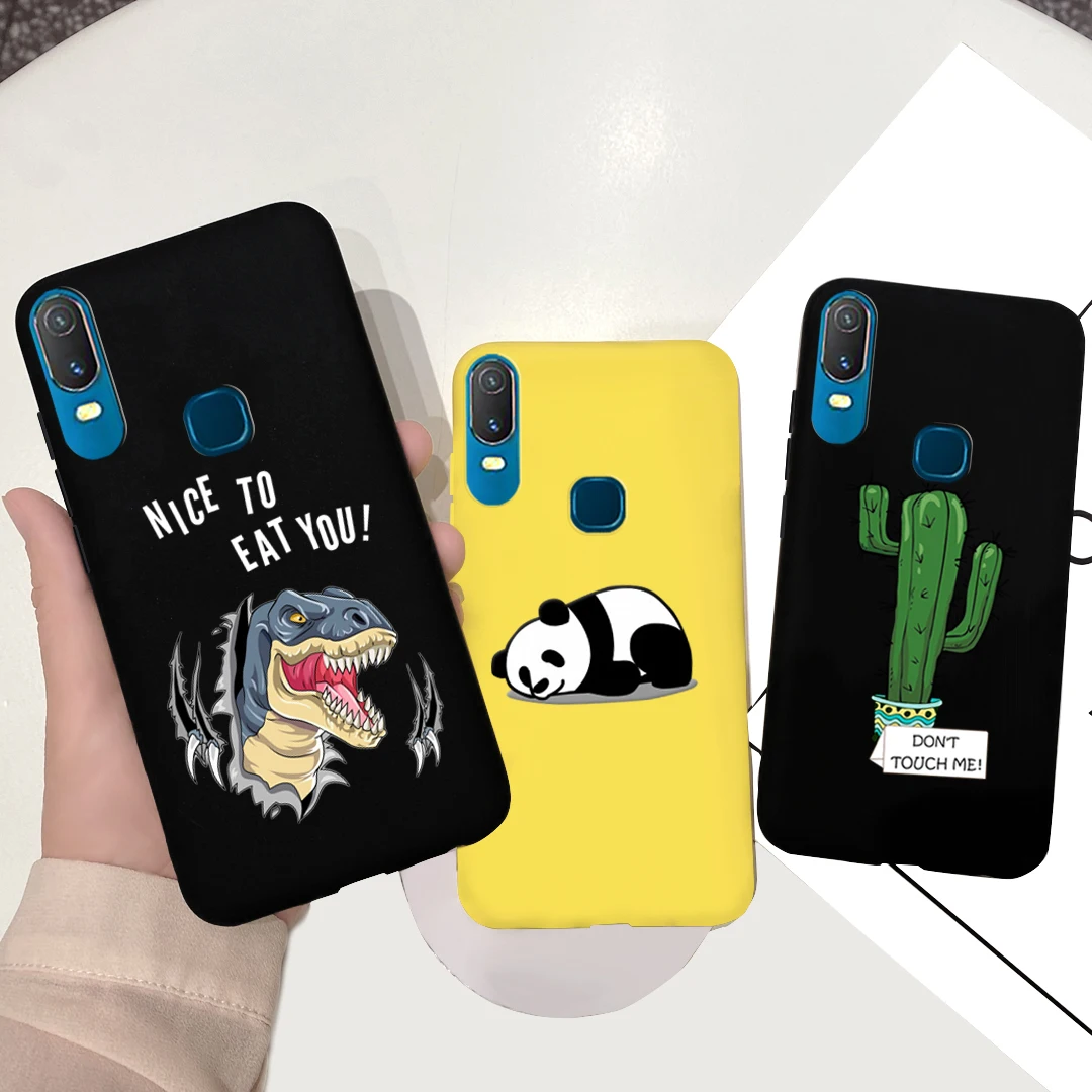 الهاتف جراب لهاتف VIVO Y11 حالة 2019 Y 11 1906 1906_20 عودة غطاء سيليكون المعكرون لينة TPU كوكه ل فيفو Y11 2019 الوفير قذيفة