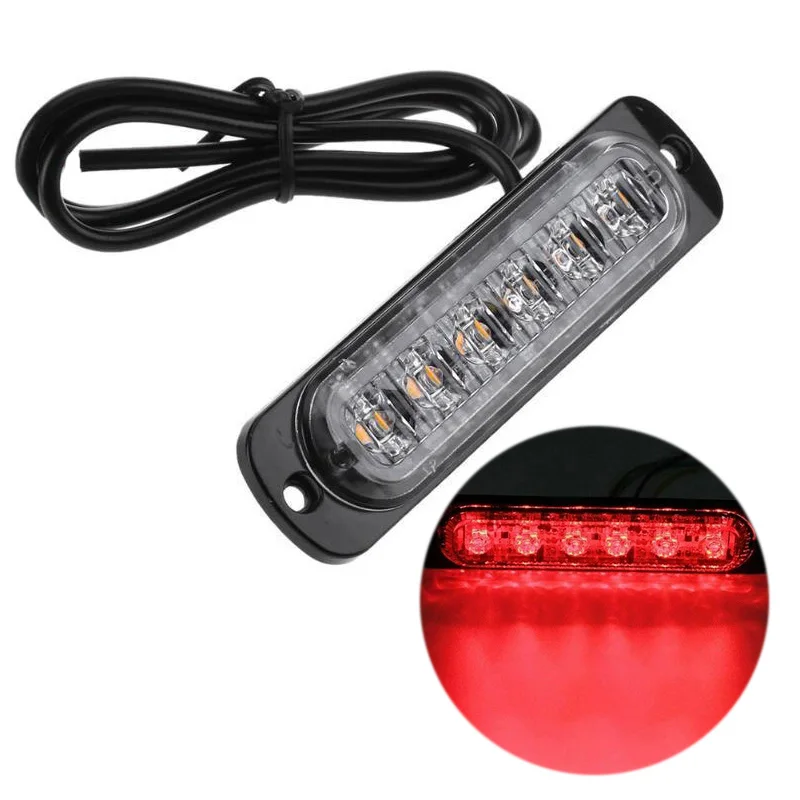 1Pcs 12V-24V 6LED Work Light Bar Flood Spot Offroad 4WD Car SUV Driving Fog Lamp Led Bar Light For Car SUV Van Truck Lights