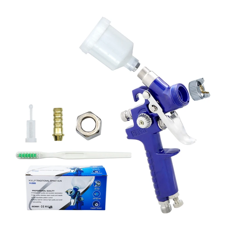 HVLP Air Spray Guns 0.8mm/1.0mm Nozzle H-2000 Paint Spray Gun Airbrush For Painting Car Aerograph Pneumatic Gun Power Tool