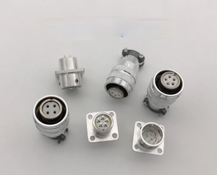 ปลั๊ก XS12-2 3 4 5 6 7 Core อลูมิเนียมอัลลอยด์ Push-Pull Quick Connector