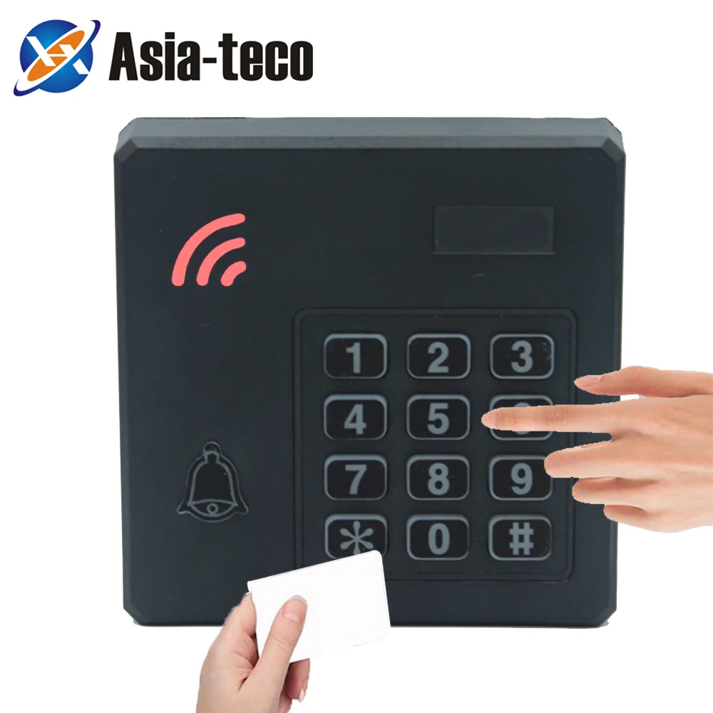 IP67 Waterproof RFID 125Khz 13.56Mhz ID IC Reader 2000 Users Proximity Entry Door Lock Entry Access Control Keyboard