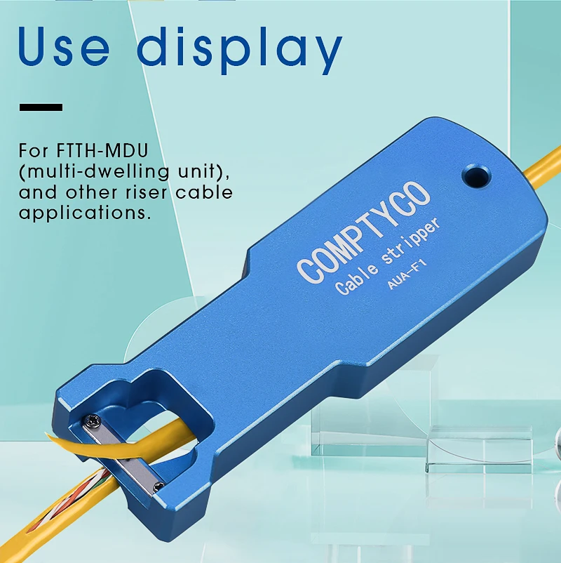 

FTTH Optical Fiber Tool Longitudinal Stripper AUA-F1 Cable Jacket Slitter 8.5mm 10.4mm 14mm Cable Sheath Cutter Slitter