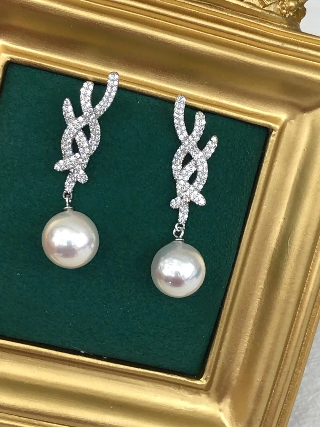 

Женские серьги-подвески из серебра 925 пробы, с натуральным пресноводным белым жемчугом