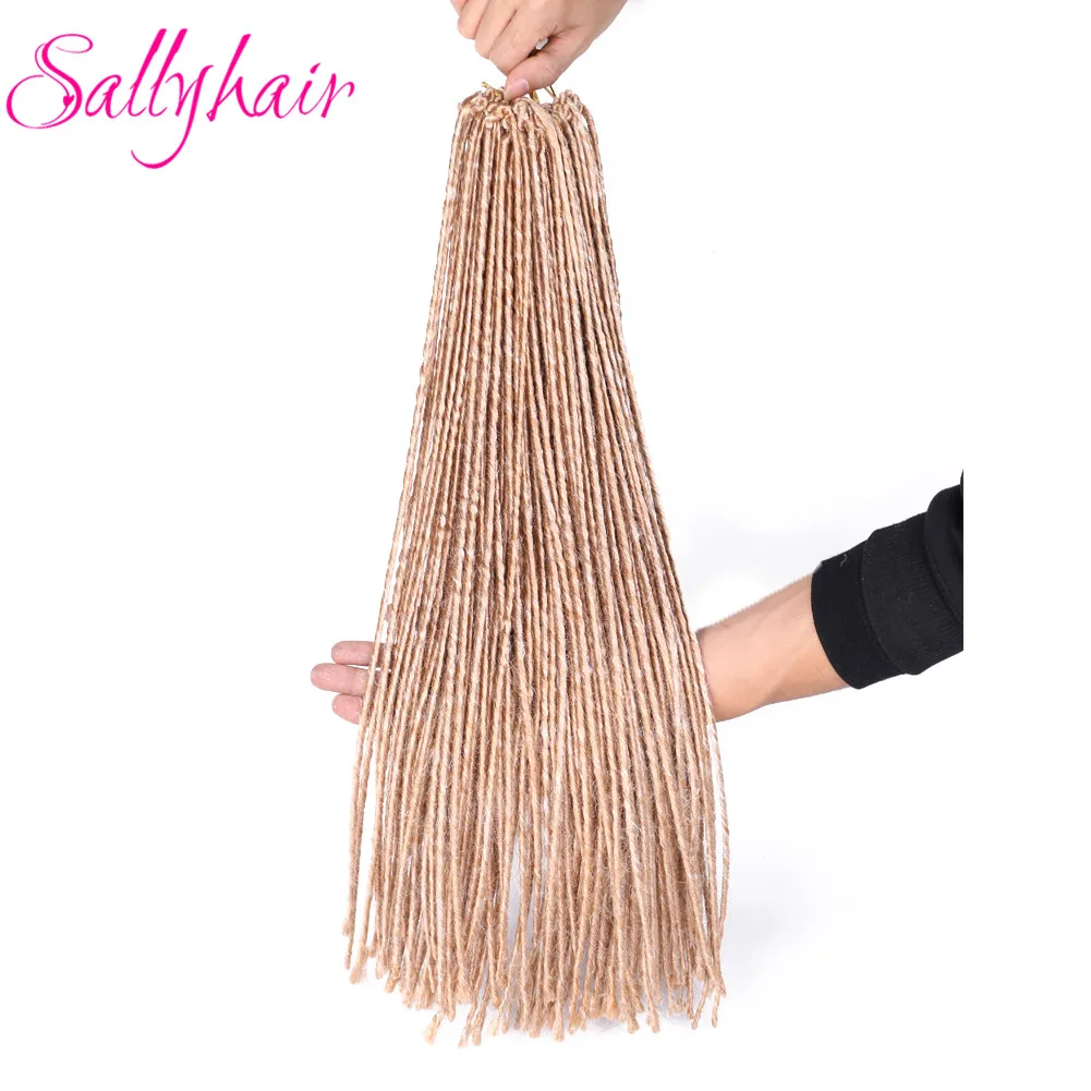 

Sallyhair дреды 12 нитей/упаковка 100 г синтетические плетеные удлинители волос вязанные крючком волосы белые коричневые светлые серые розовые