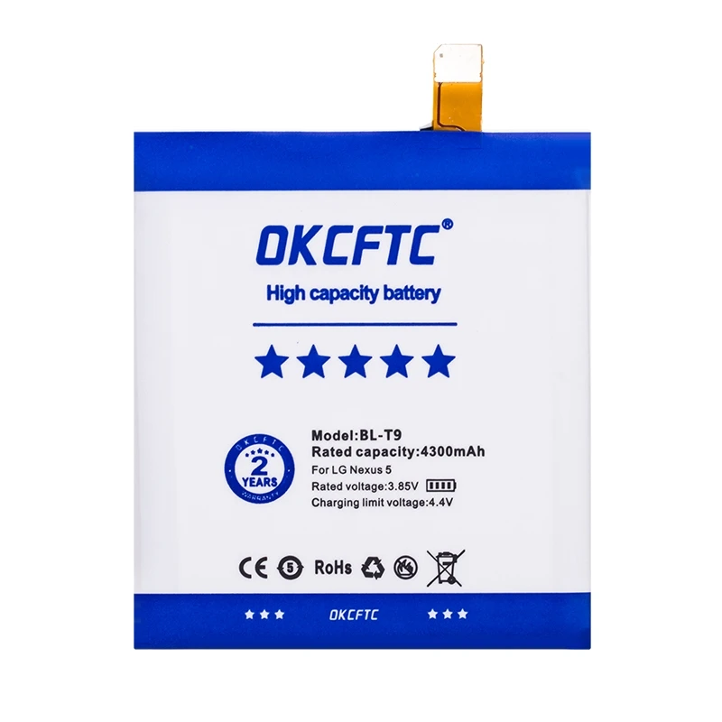 PKCFTC New 4300mAh Replacement Phone Battery For LG Nexus 5 E980 Nexus G D820 D821 BL-T9 Batteries With Tools