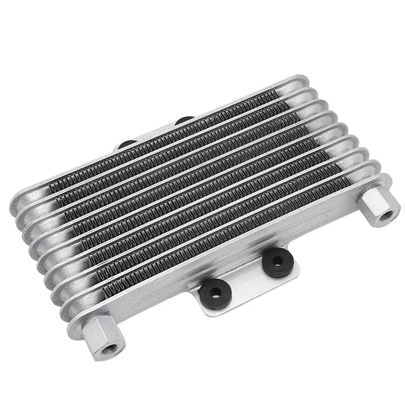 Moto Oil Cooler Motorcycle Radiator Fit Cooling Engine Aluminum 125ml 125CC-250CC Adapter Motocross Oil Cooler Dirt Bike ATV