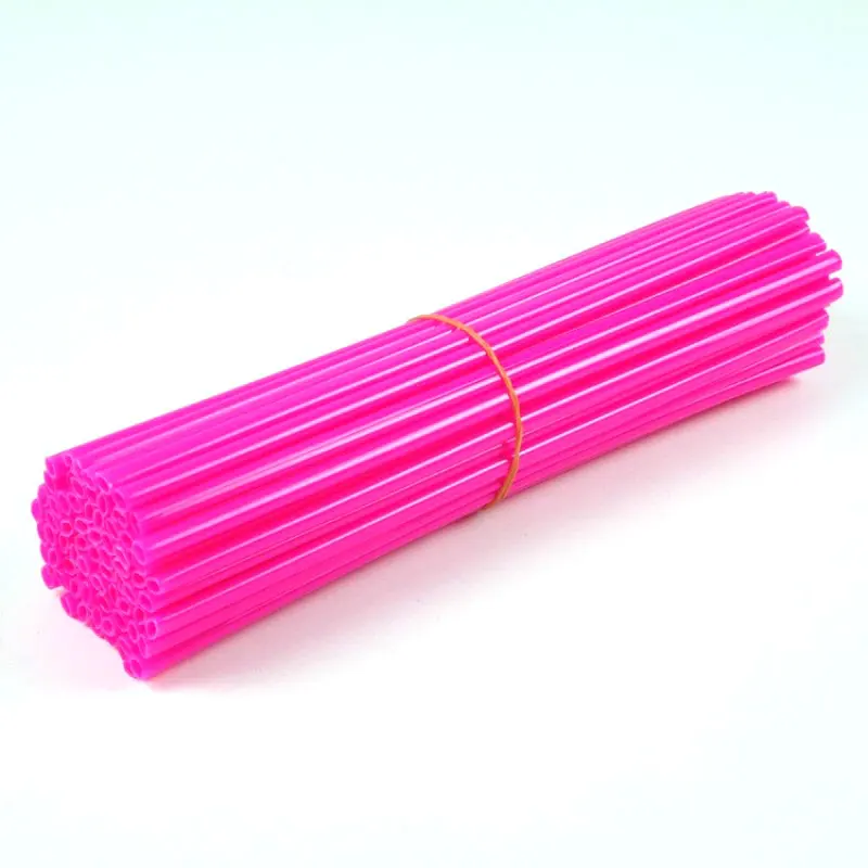 72Pcs Motocross accessories wheel modified color spoke casing wire rod fluorescent decorative tube Universal shape