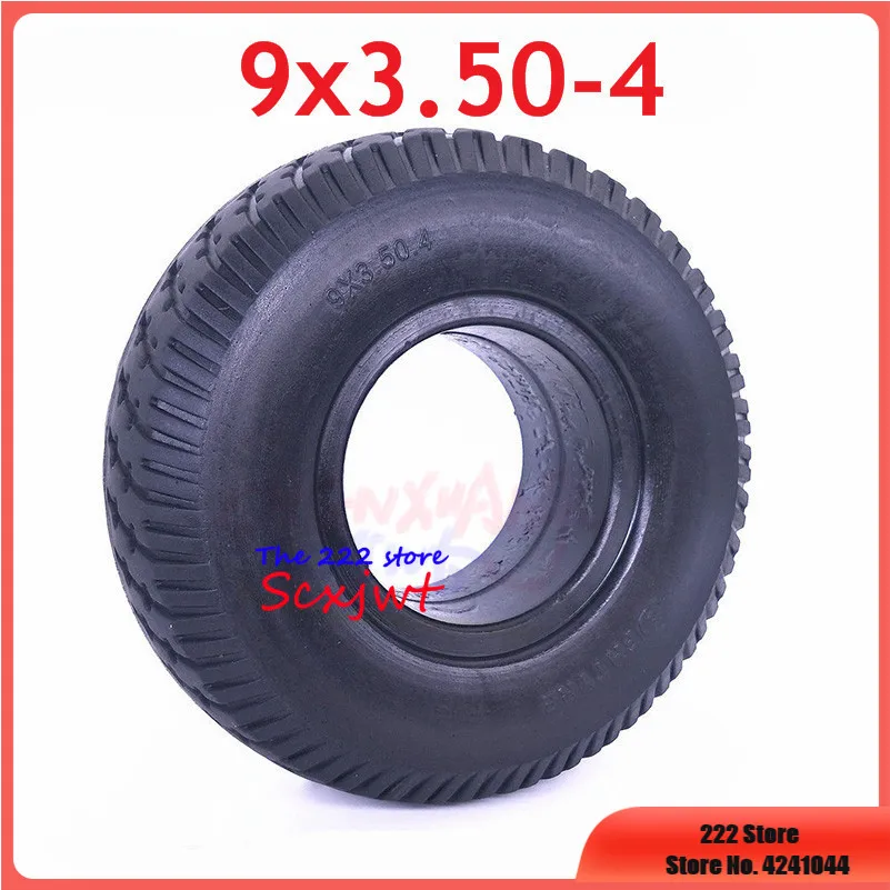 9x3.5-4 No-inflation Solid Tire 9 *3.50-4 Inch Tyre of Electric Small Surfing Four-Wheel Skateboard Beach Car wheel