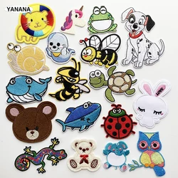 cute animals Patch Badges Embroidered Applique Sewing Iron On Badge Clothes Garment Apparel Accessories
