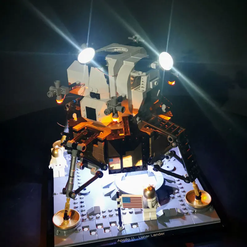 Led Light Kit Set For 10266 Apollo 11 Lunar Lander Building Blocks Bricks(Only Lights)Not Including Models DIY Toys Accessories