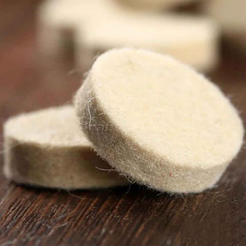 50pcs Felt Wool Polishing Buffing Wheels For 25mm X 8mm 2 Drill Diameter Grinding Wool Polishing Pads Felt Buffing Wheel