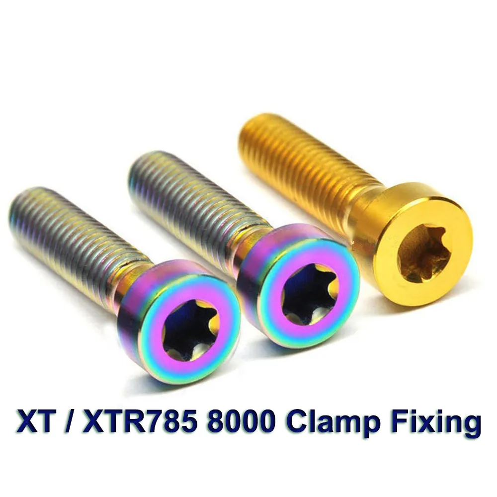 

Titanium Screws for XT / XTR785 8000 Clamp Fixing Torx M6x24mm Ti Bolts Fasteners