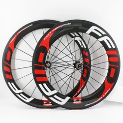 Newest 700C front 60mm+rear 88mm Road bike 3K full carbon fibre bicycle wheelset carbon tubular clincher tubeless rims carbon