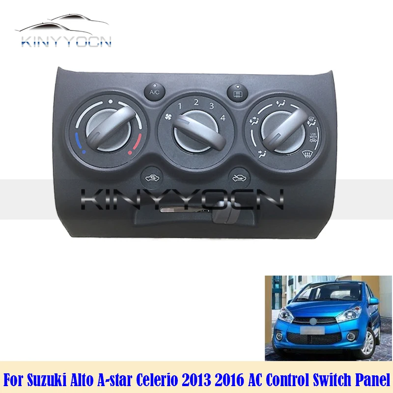 For Suzuki Alto A-star Celerio 2013 2016 Air Conditioner Control Switch Panel AC Warm Air Heater Knob Air-Condition