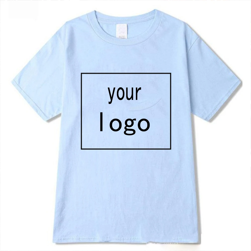 Custom T Shirt Diy Logo Image Print Customized Sportswear Casual Men Women Short Sleeve T-Shirts Tops