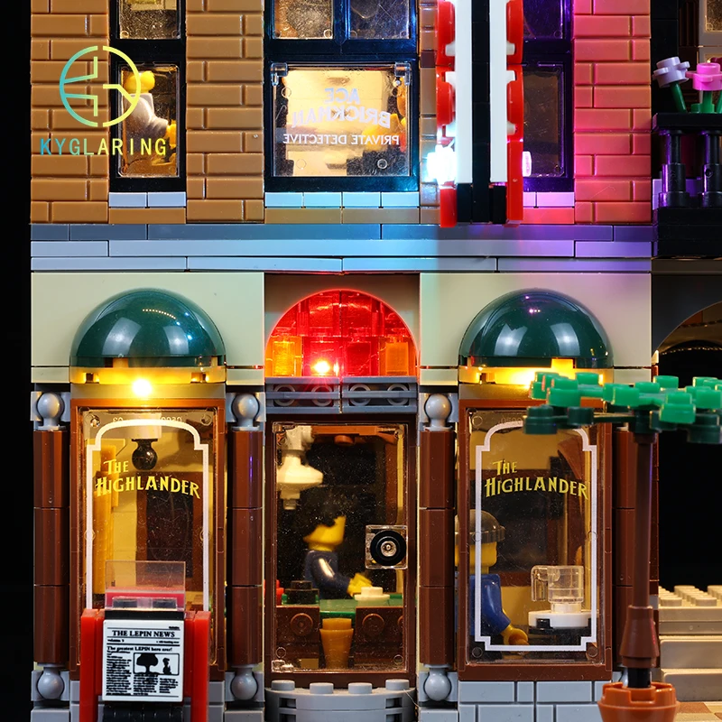 Kyglaring Led Lighting Set For LEGO Creator 10246 Detective's Office Building Blocks