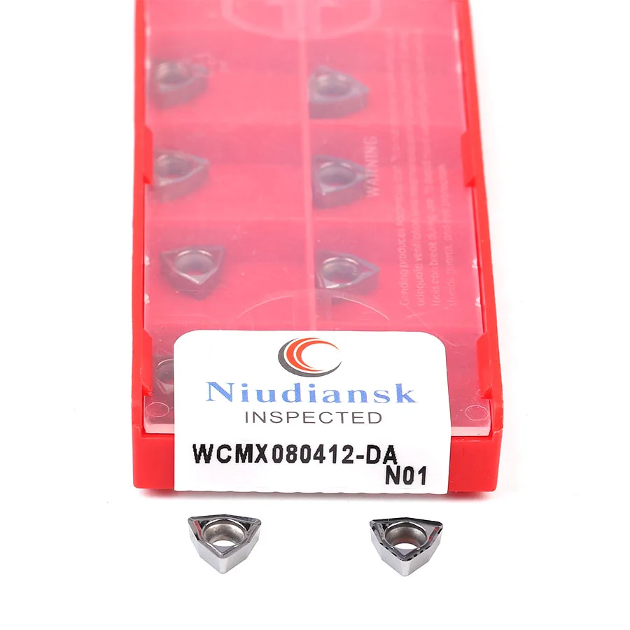 WCMX030208 040208 050308 WCMX06T308 WCMX080412 DA N01 U حفر شفرة آلة خرط تعمل بالتحكم الرقمي بواسطة الحاسوب طحن تحول أدوات قطع إدراج للألمنيوم